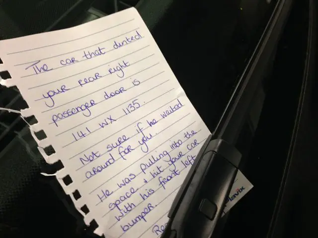 What To Do If Someone Scratched My Car And Didn T Leave A Note
