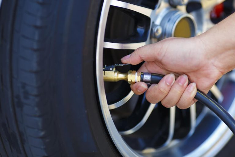 Can You Leave Car On While Putting Air In Tires